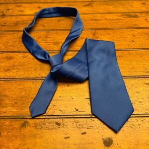 Vesuvio Napoli‎ Men's Blue Polyester Neck Tie Made in Italy